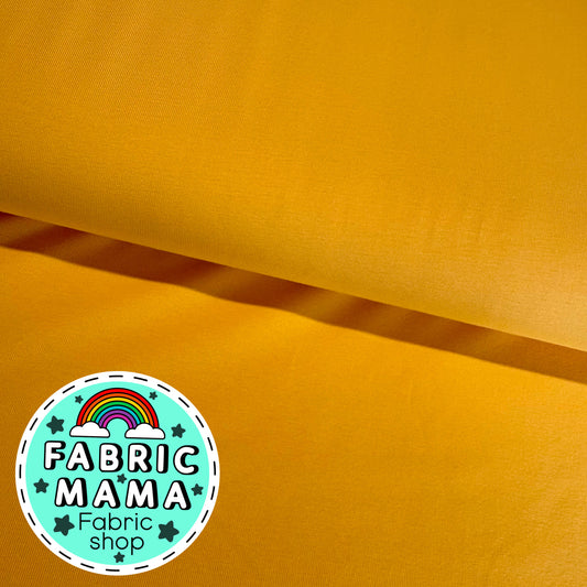 Solid colour cotton Lycra jersey -yellow