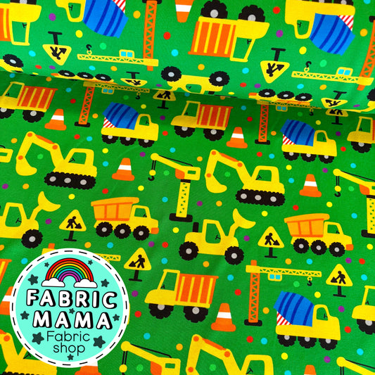 Construction - premium cotton lycra jersey kids stretch fabric