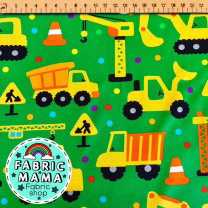 Construction - premium cotton lycra jersey kids stretch fabric