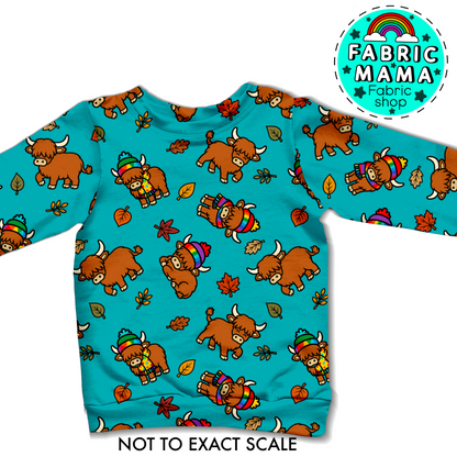 PREORDER  Cosy Coos -Premium Cotton Lycra Jersey Fabric – Kids Stretch Fabric UK