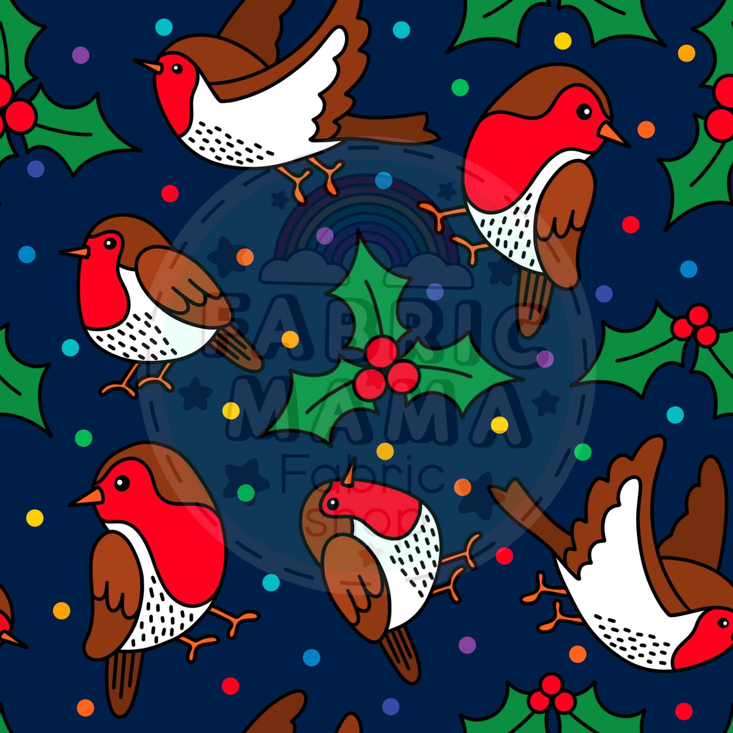 PREORDER Robins - Brushed Back French Terry Fabric – Kids Stretch Fabric UK