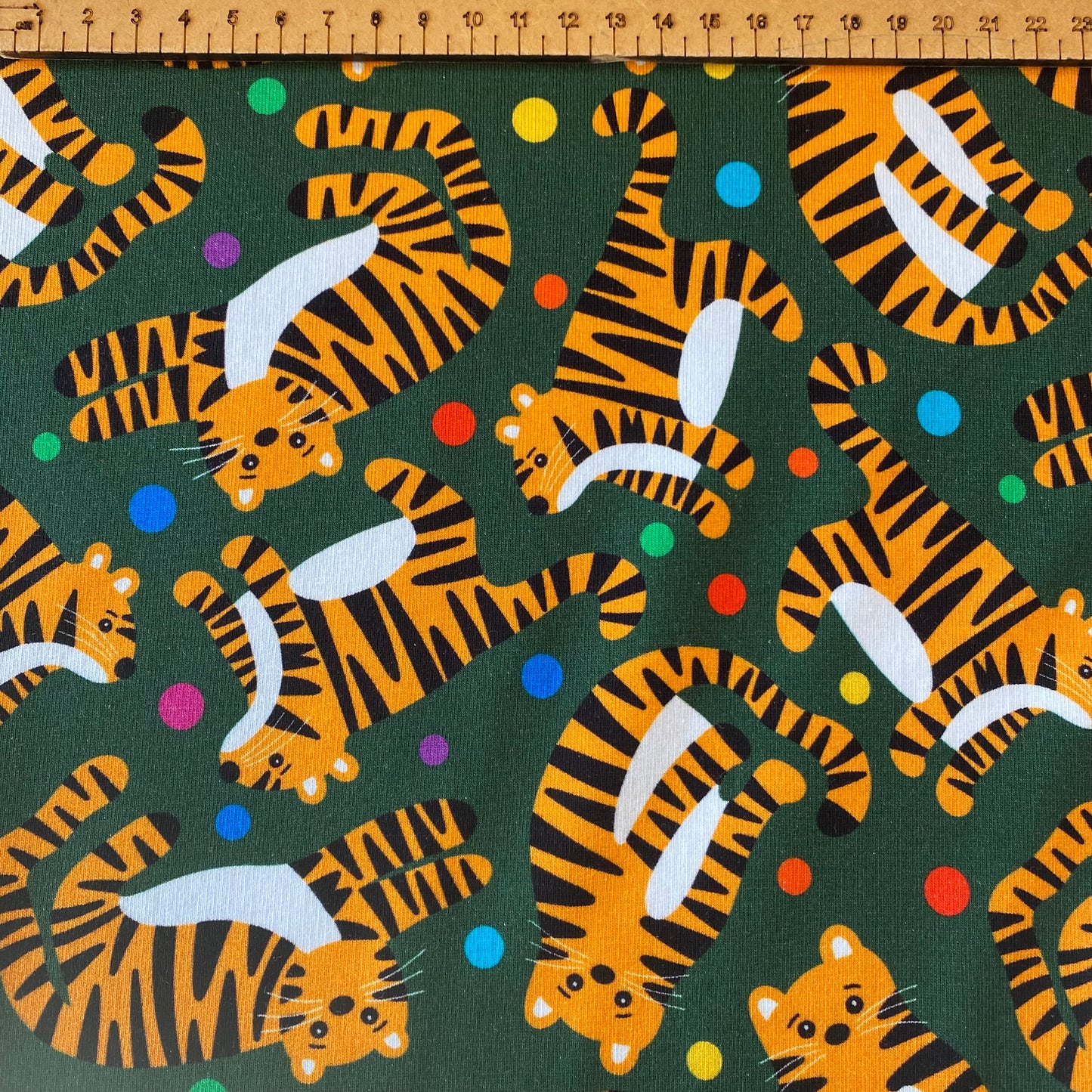 Tiger! Tiger! - premium cotton lycra jersey kids stretch fabric