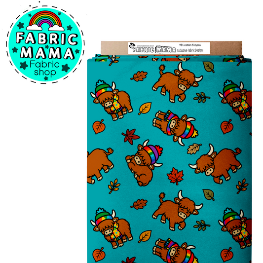 PREORDER  Cosy Coos -Premium Cotton Lycra Jersey Fabric – Kids Stretch Fabric UK