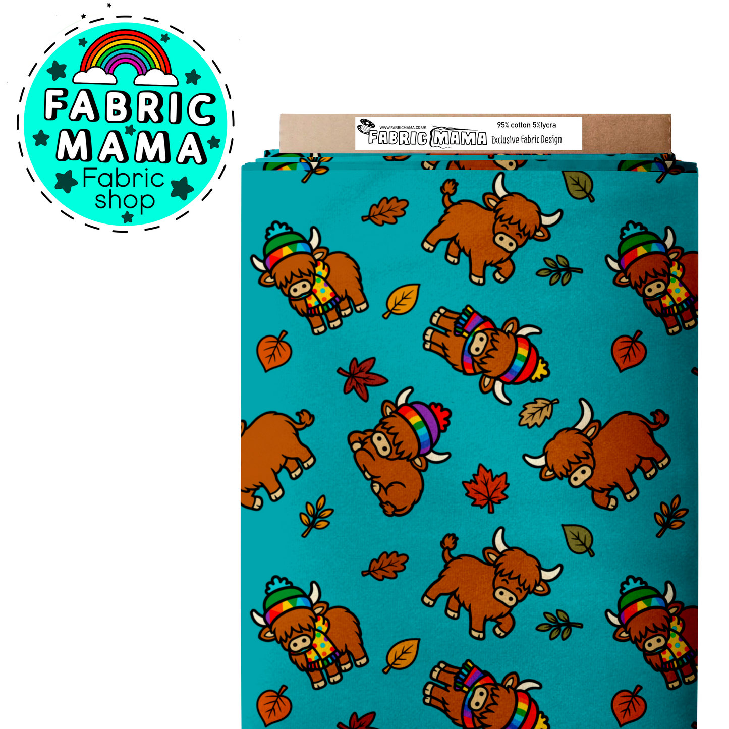 PREORDER  Cosy Coos- Brushed Back French Terry Fabric – Kids Stretch Fabric UK