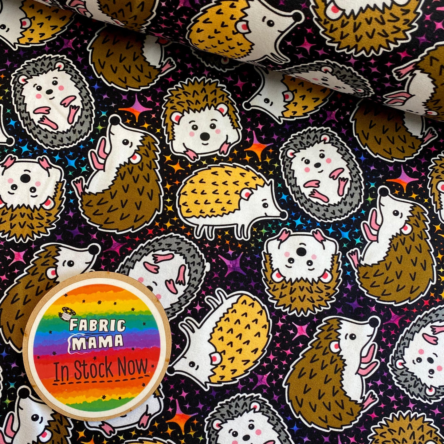 Pigmy hogs - premium cotton lycra jersey kids stretch fabric image 0