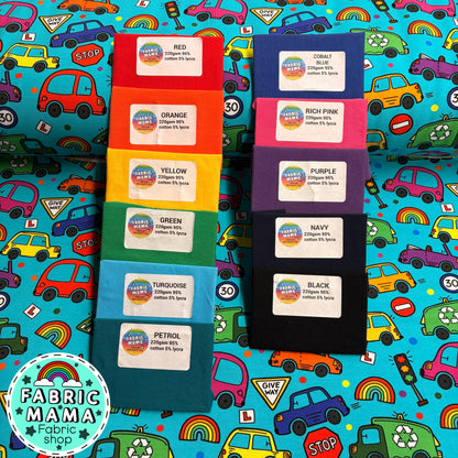 Beep beep! - Premium cotton lycra jersey stretch fabric image 2
