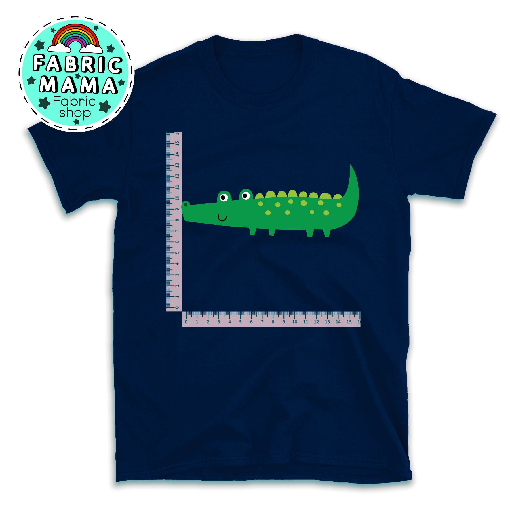 DTF iron on transfer- Midnight jungle jamboree croc image 0