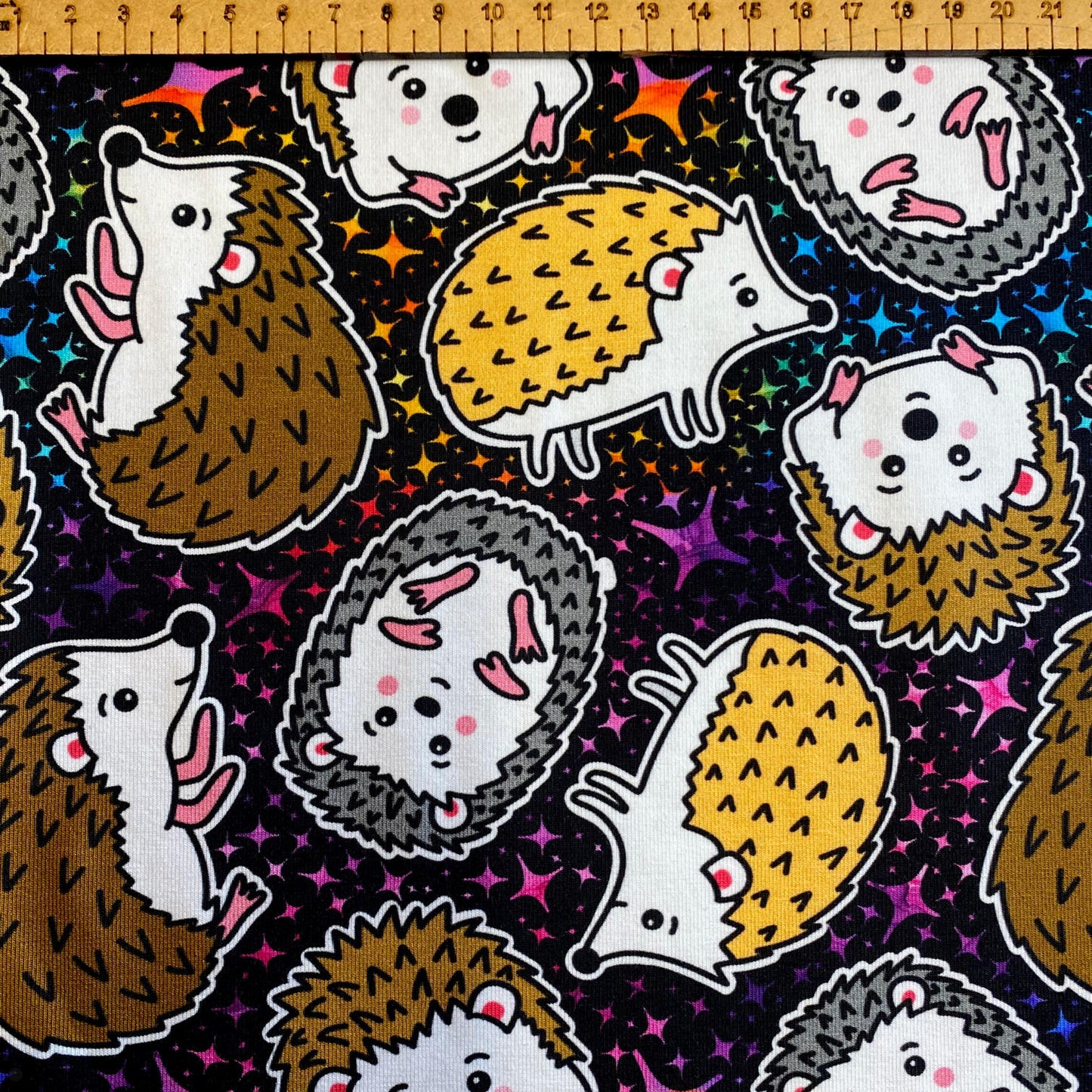 Pigmy hogs - premium cotton lycra jersey kids stretch fabric image 1