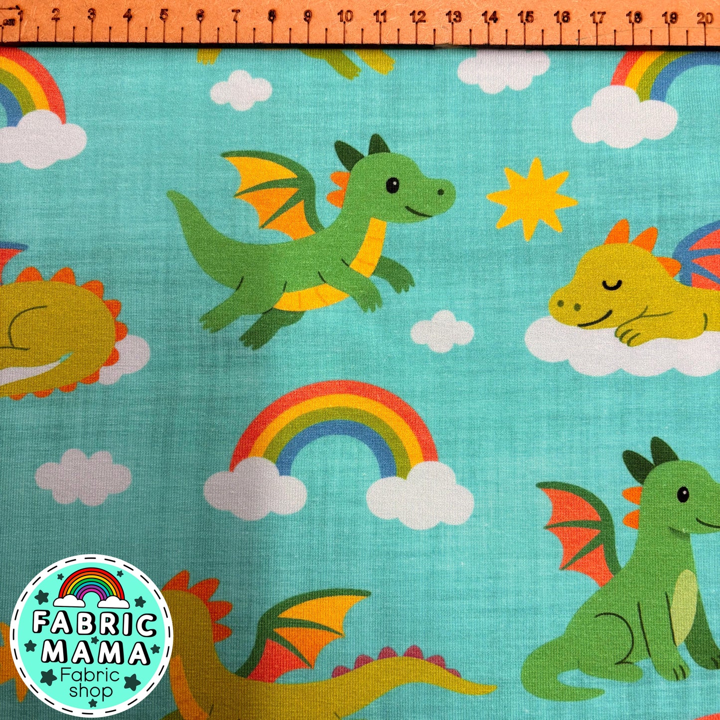 PREORDER Sunny dragons - Premium cotton lycra image 2