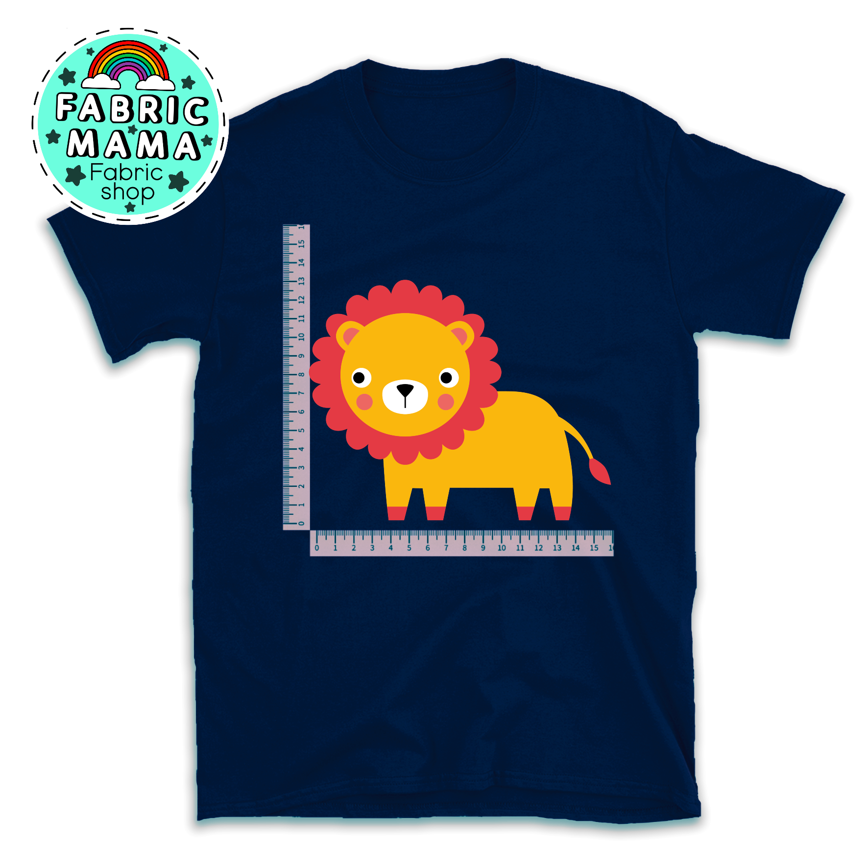 DTF iron on transfer- Midnight jungle jamboree lion image 0