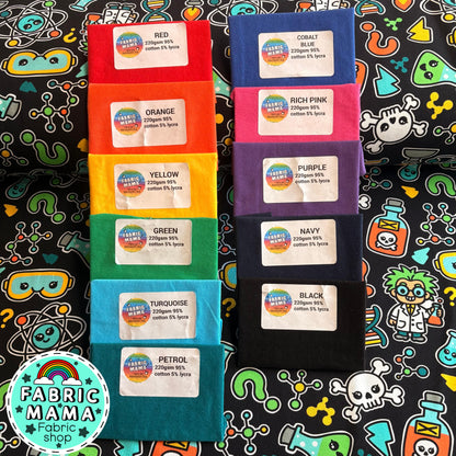 Science is mad! - premium cotton lycra jersey kids stretch fabric image 2