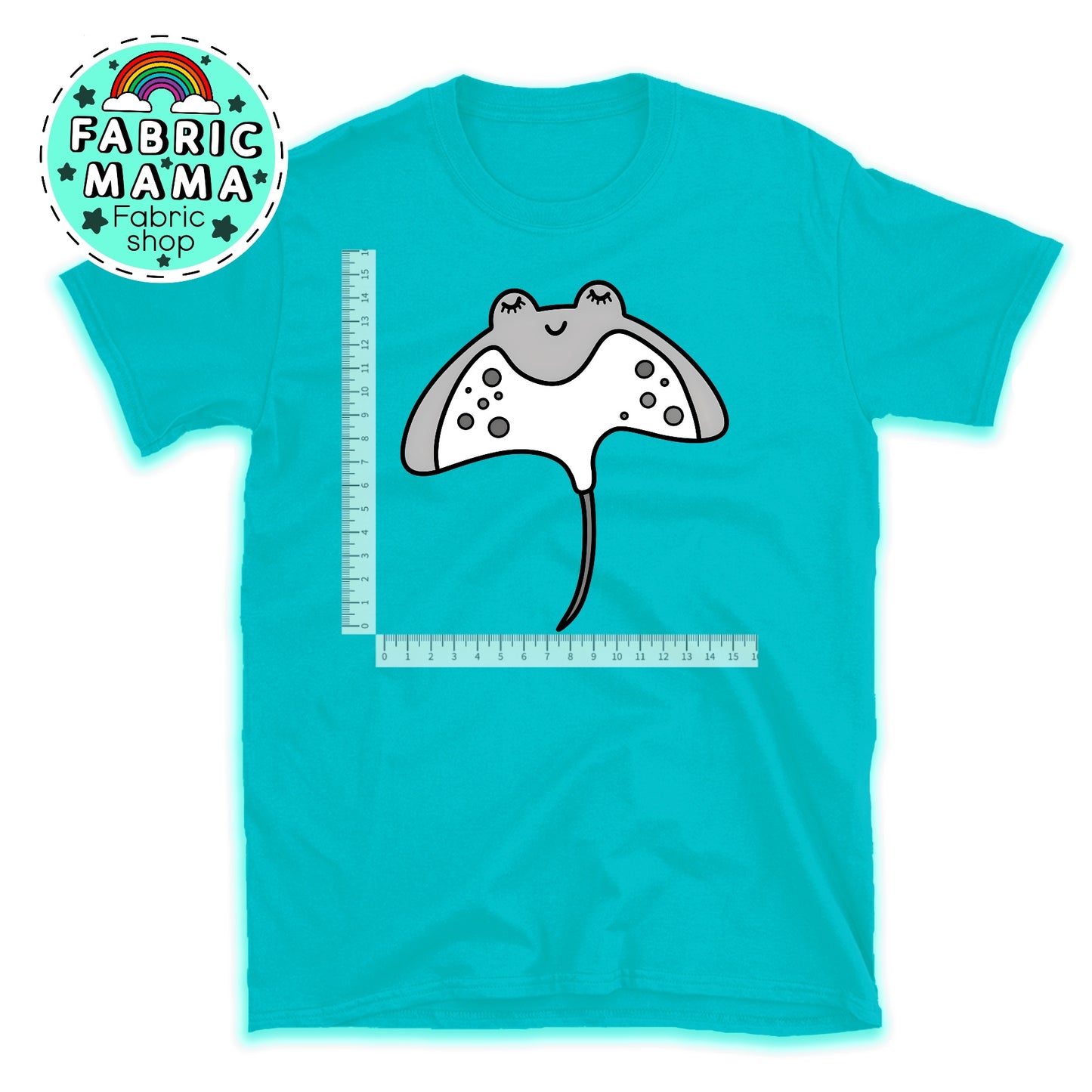 DTF iron on transfer- Under the sea ray image 0