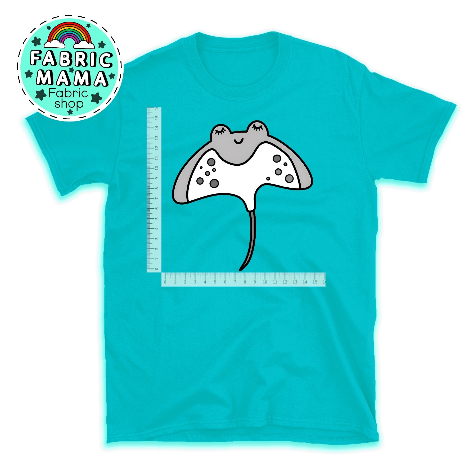 DTF iron on transfer- Under the sea ray image 0